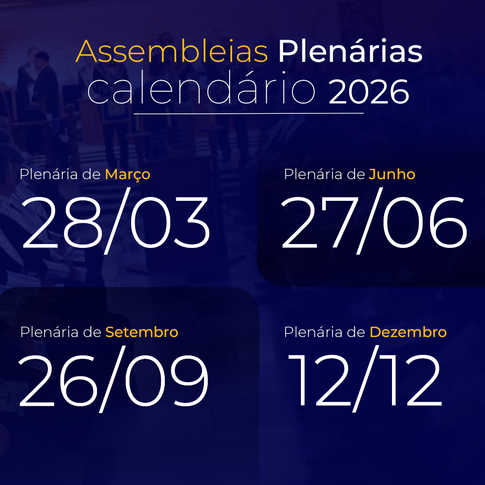 Datas das Assembleias Plenárias de 2026