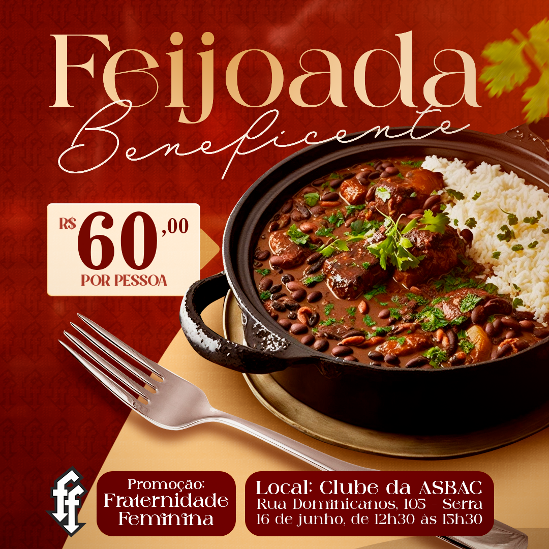 Feijoada Beneficente da Fraternidade Feminina 